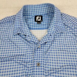 FootJoy Polo‎ Shirt Mens Extra Large Plaid Stretch Golf Hammock Bay Performance